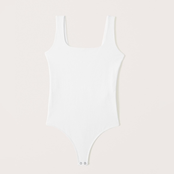 Abercrombie White Tank Bodysuit - Picture 1 of 3